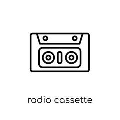 Radio cassette icon from collection.