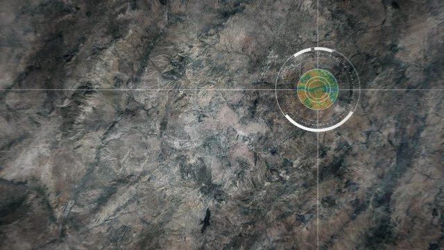 Ankara, Turkey, Surveillance drone or satellite camera spying

