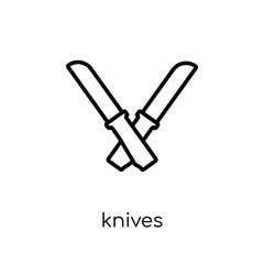 Knives icon from Kitchen collection.