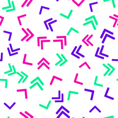 Seamless vector EPS 10 geometric pattern. Different shape objects