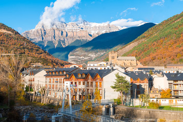 beautiful town of pyrenees, spain