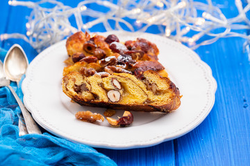 traditional portuguese Christmas cake bolo de rainha