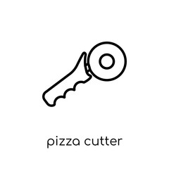 Pizza cutter icon from collection.