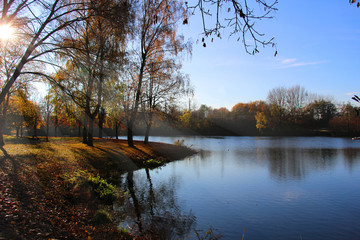 Le lac du héron à VILLENEUVE D'ASCQ.