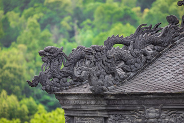 Imperial Khai Dinh Tomb in Hue, Vietnam. A UNESCO World Heritage Site.