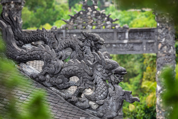 Imperial Khai Dinh Tomb in Hue, Vietnam. A UNESCO World Heritage Site.