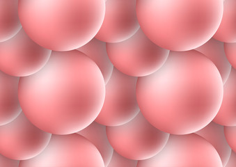 3d spheres abstract background. Bright dynamic shapes vector illustration