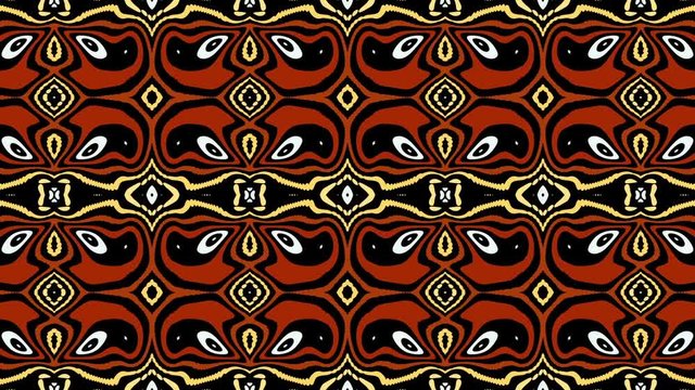 Symmetric ornament loop background