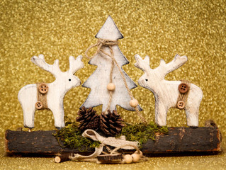 Glitzer, Weihnachtsmann, Weihnachtsmütze, Engel, Geschenk, Sterne, Kerzen 