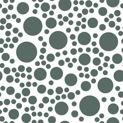 Rounds and circles. Seamless vector EPS 10 geometric figures pattern. 