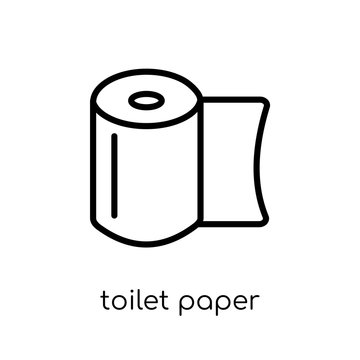 Toilet paper icon from Hotel collection.