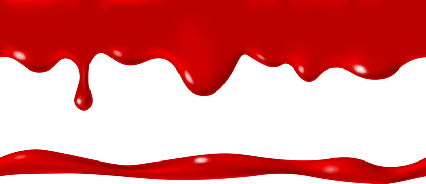 Seamless border of white milk cream drops