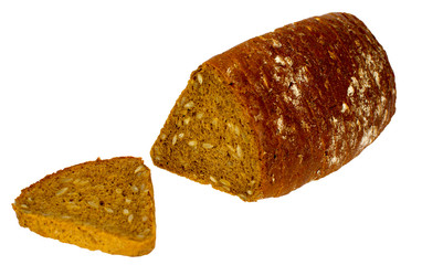 Bread isolated on white background