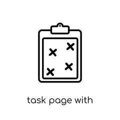 Task page with marks icon from Productivity collection.