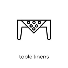 Table Linens icon from Furniture and household collection.