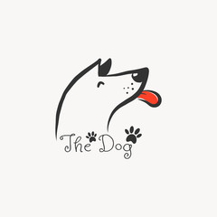 Dog logo vector illustration