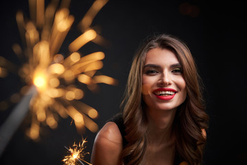 Party, holidays, New Year or Christmas and celebration concept.