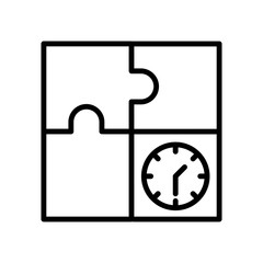 Time management vector icon