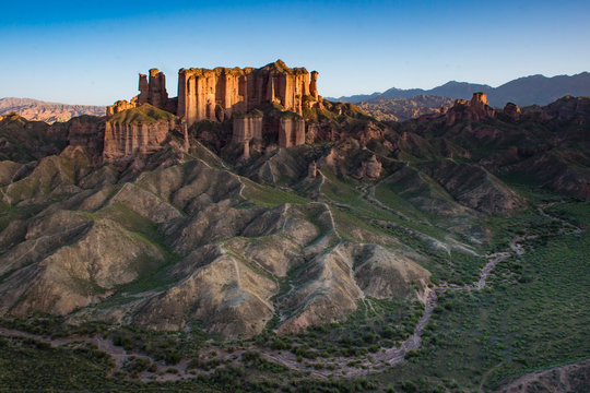 Zhangye in gansu province danxia landform