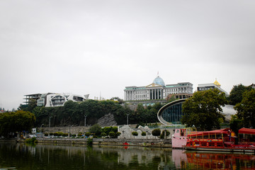 Beautiful panoramic view of Tbilisi, Georgia country