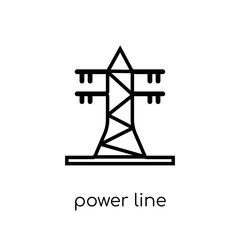 Power line icon from Industry collection.