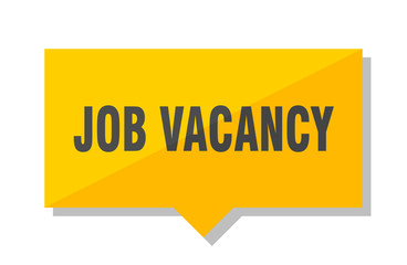 job vacancy price tag