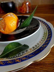 mandirin on a plate