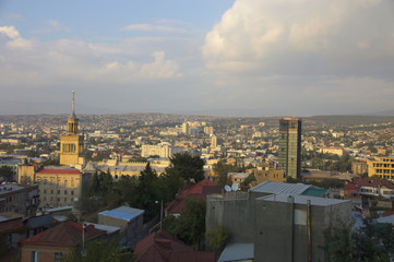 Aerial view of Tbilisi, Georgia 