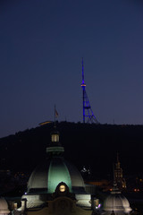 Night view of Tbilisi, Georgia