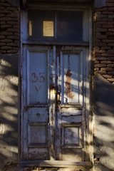 Old wooden door