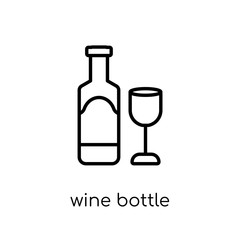 Wine bottle icon from collection.