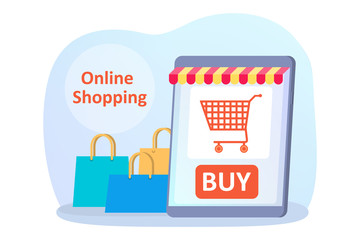 Online shopping on website. Buy clothes online