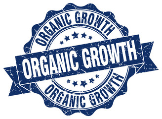 organic growth stamp. sign. seal