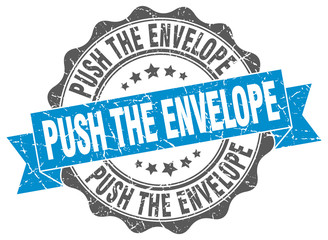 push the envelope stamp. sign. seal