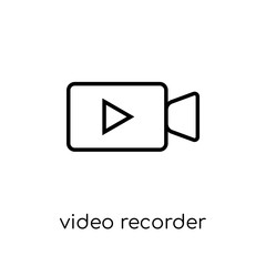 Video recorder icon from Electronic devices collection.