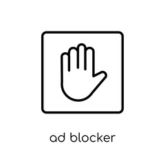 Ad blocker icon from Marketing collection.