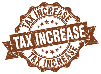 tax increase stamp. sign. seal