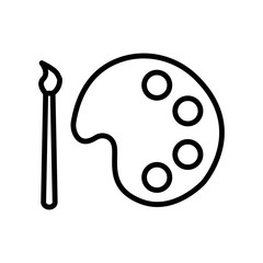 Color palette vector icon