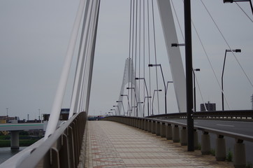 川崎　大師橋の歩道