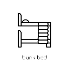 Bunk bed icon from Hotel collection.