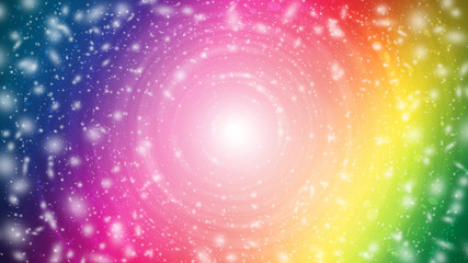 Fototapeta premium Colorful sparkle rays lights with bokeh elegant abstract background. Dust sparks background. Motion illustration