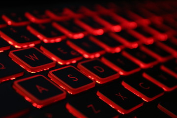 Tastiera con luci rosse - Keyboard with red led