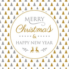 Christmas wishes with decoration. Vector.