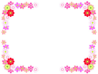 ユキワリソウの花のフレーム