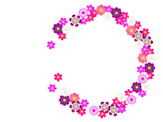 ユキワリソウの花のフレーム