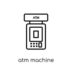 Atm machine icon from collection.