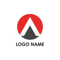 letter a logo template,triangle