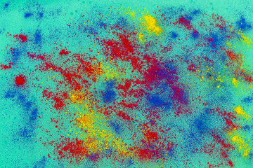 The texture of toner powders