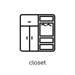 Closet icon from Furniture and household collection.