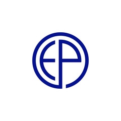 ep letter monogram logo vector icon